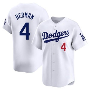 Men's Los Angeles Dodgers Babe Herman Limited White Home Jersey