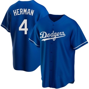 Men's Los Angeles Dodgers Babe Herman Replica Royal Alternate Jersey