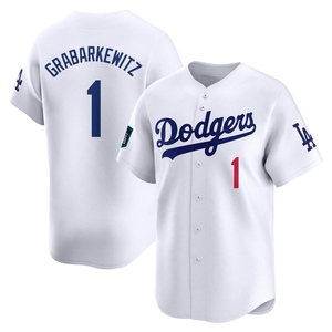 Men's Los Angeles Dodgers Billy Grabarkewitz Limited White 2024 World Tour Seoul Series Home Jersey