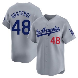 Men's Los Angeles Dodgers Brusdar Graterol Limited Gray Away Jersey