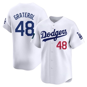 Men's Los Angeles Dodgers Brusdar Graterol Limited White 2024 World Tour Seoul Series Home Jersey