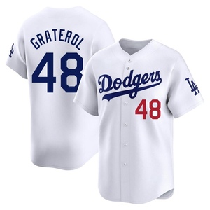 Men's Los Angeles Dodgers Brusdar Graterol Limited White Home Jersey