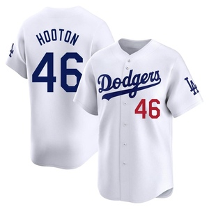 Men's Los Angeles Dodgers Burt Hooton Limited White Home Jersey