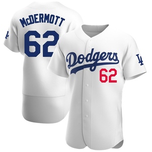 Men's Los Angeles Dodgers Chayce McDermott Authentic White Home Jersey