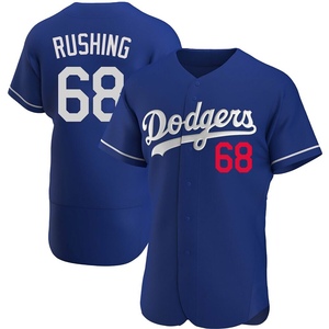 Men's Los Angeles Dodgers Dalton Rushing Authentic Royal Alternate Jersey