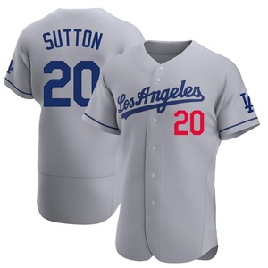 Men's Los Angeles Dodgers Don Sutton Authentic Gray Away Jersey