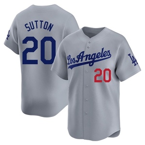 Men's Los Angeles Dodgers Don Sutton Limited Gray Away Jersey