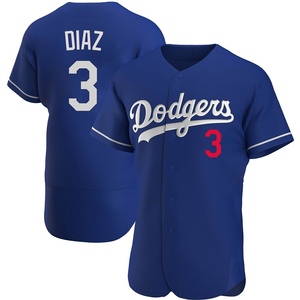 Men's Los Angeles Dodgers Edwin Diaz Authentic Royal Alternate Jersey