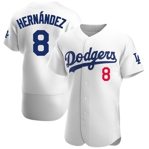 Men's Los Angeles Dodgers Enrique Hernandez Authentic White Home Jersey