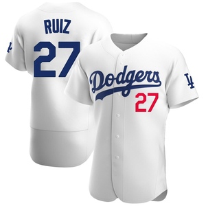 Men's Los Angeles Dodgers Esteury Ruiz Authentic White Home Jersey