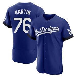 Men's Los Angeles Dodgers J.D. Martin Authentic Royal 2021 City Connect Jersey