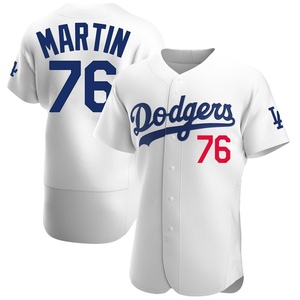 Men's Los Angeles Dodgers J.D. Martin Authentic White Home Jersey