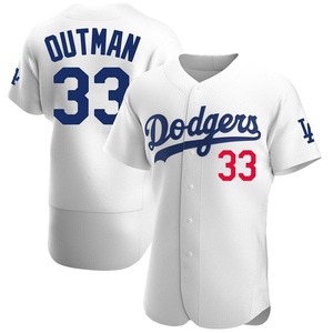 Men's Los Angeles Dodgers James Outman Authentic White Home Jersey