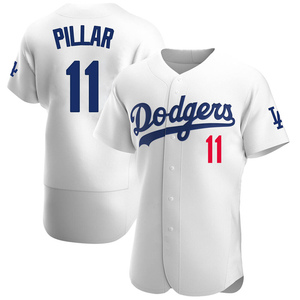 Men's Los Angeles Dodgers Kevin Pillar Authentic White Home Official Jersey