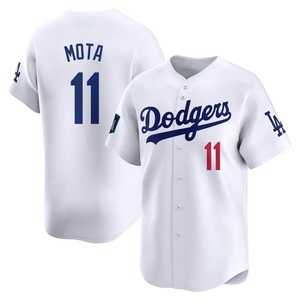 Men's Los Angeles Dodgers Manny Mota Limited White 2024 World Tour Seoul Series Home Jersey