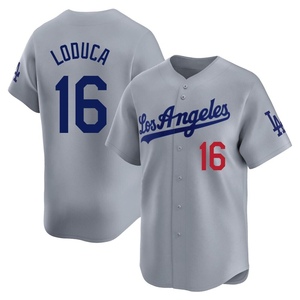 Men's Los Angeles Dodgers Paul Loduca Limited Gray Away Jersey