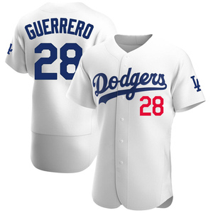 Men's Los Angeles Dodgers Pedro Guerrero Authentic White Home Jersey