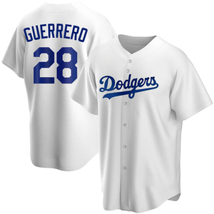 Men's Los Angeles Dodgers Pedro Guerrero Replica White Home Jersey