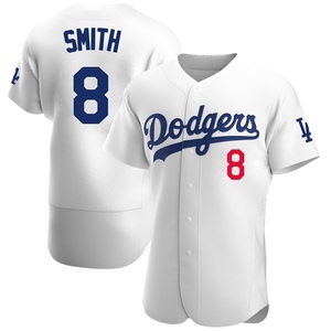 Men's Los Angeles Dodgers Reggie Smith Authentic White Home Jersey
