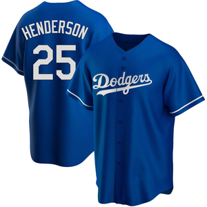 Men's Los Angeles Dodgers Rickey Henderson Replica Royal Alternate Jersey