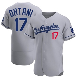 Men's Los Angeles Dodgers Shohei Ohtani Authentic Gray Away Jersey