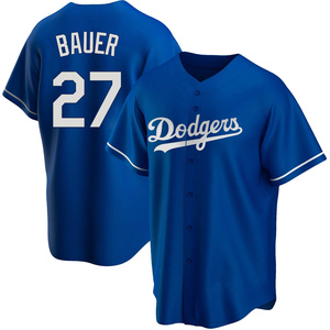 Men's Los Angeles Dodgers Trevor Bauer Replica Royal Alternate Jersey