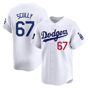 Men's Los Angeles Dodgers Vin Scully Limited White 2024 World Tour Seoul Series Home Jersey