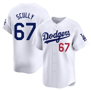 Men's Los Angeles Dodgers Vin Scully Limited White Home Jersey