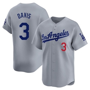 Men's Los Angeles Dodgers Willie Davis Limited Gray Away Jersey