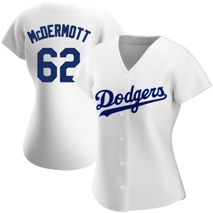 Women's Los Angeles Dodgers Chayce McDermott Replica White Home Jersey