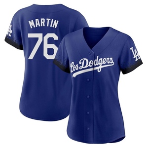 Women's Los Angeles Dodgers J.D. Martin Authentic Royal 2021 City Connect Jersey