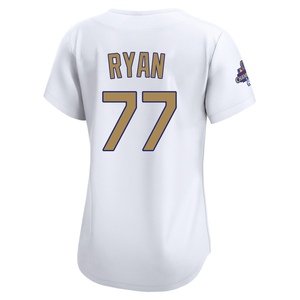 Women's Los Angeles Dodgers River Ryan Limited Gold White 2025 Collection Jersey