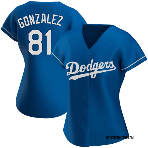 Women's Los Angeles Dodgers Victor Gonzalez Authentic Royal Alternate Jersey