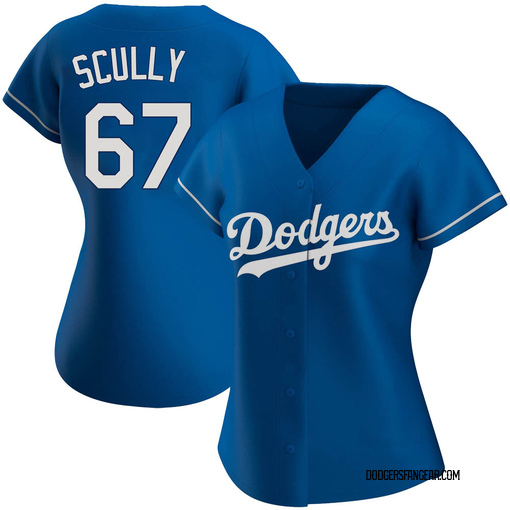 Women's Los Angeles Dodgers Vin Scully Replica Royal Alternate Jersey