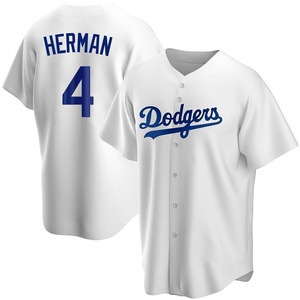 Youth Los Angeles Dodgers Babe Herman Replica White Home Jersey
