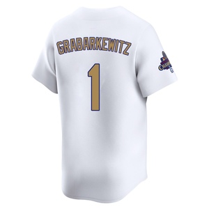 Youth Los Angeles Dodgers Billy Grabarkewitz Limited Gold White 2025 Collection Jersey