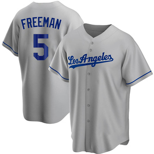 Youth Los Angeles Dodgers Freddie Freeman Replica Gray Road Jersey