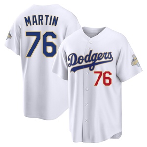 Youth Los Angeles Dodgers J.D. Martin Limited Gold White 2026 Collection Stadium Jersey