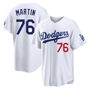 Youth Los Angeles Dodgers J.D. Martin Limited White Home Stadium Jersey