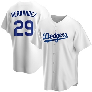 Youth Los Angeles Dodgers Jonathan Hernandez Replica White Home Jersey