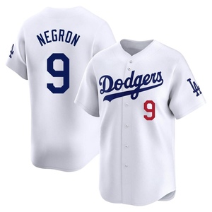 Youth Los Angeles Dodgers Kristopher Negron Limited White Home Jersey