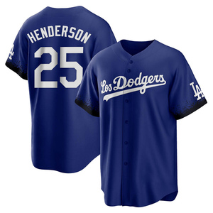 Youth Los Angeles Dodgers Rickey Henderson Replica Royal 2021 City Connect Jersey
