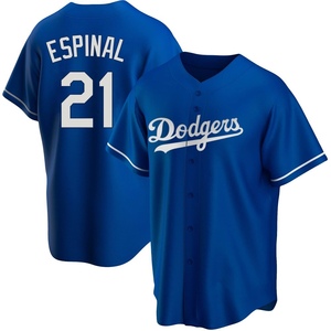 Youth Los Angeles Dodgers Santiago Espinal Replica Royal Alternate Jersey
