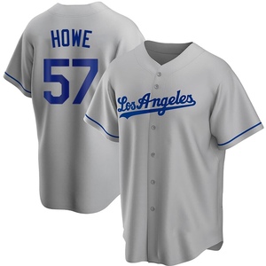 Youth Los Angeles Dodgers Steve Howe Replica Gray Road Jersey